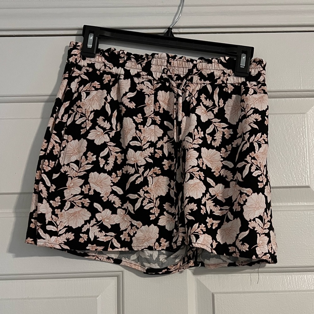Express Floral Shorts with Drawstring Waist